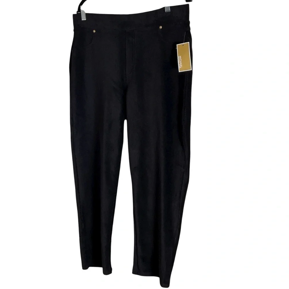 Michael Kors Black Straight Ankle Pull On High-Rise Size 1X